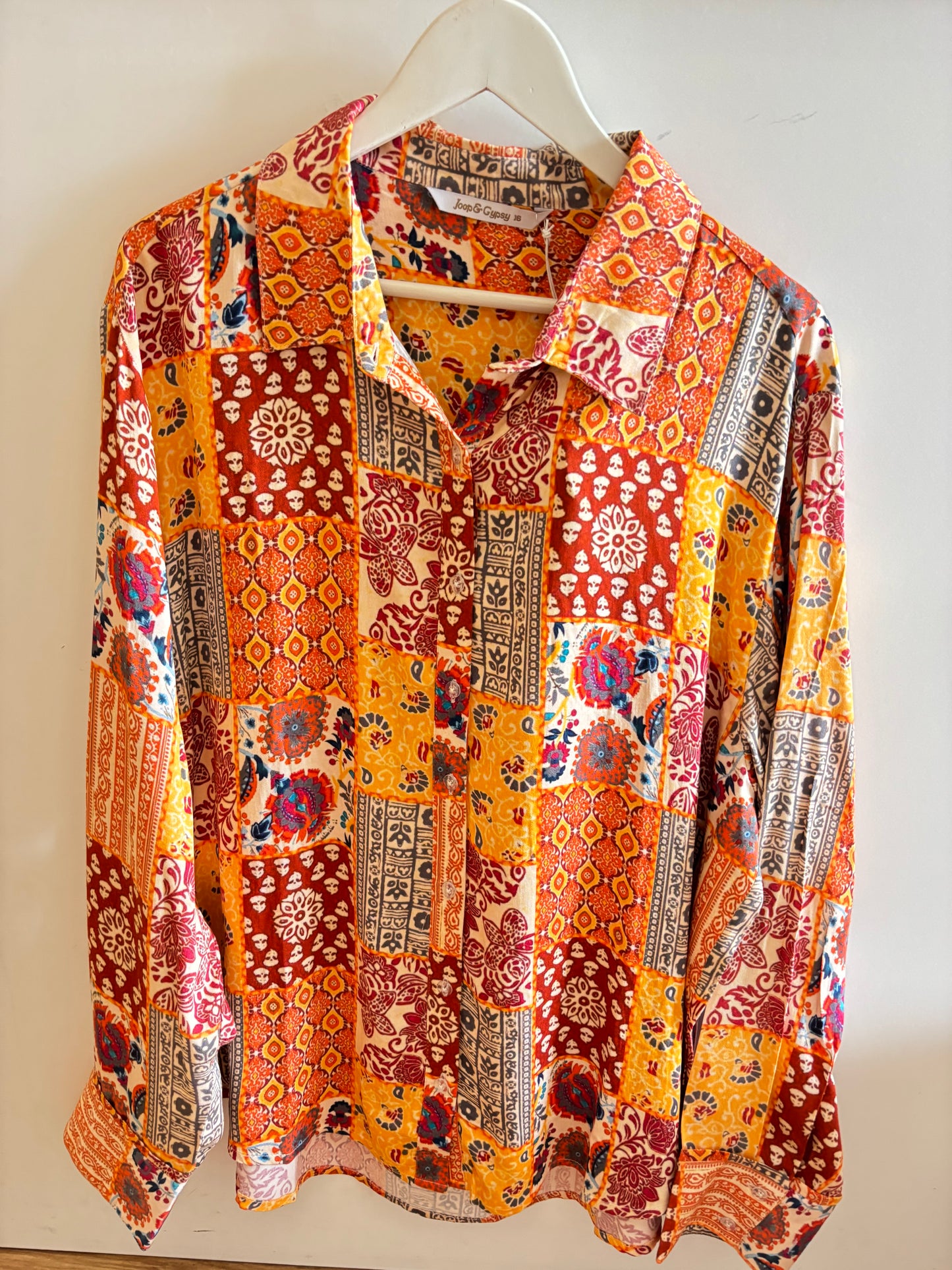 Patch Print Blouse