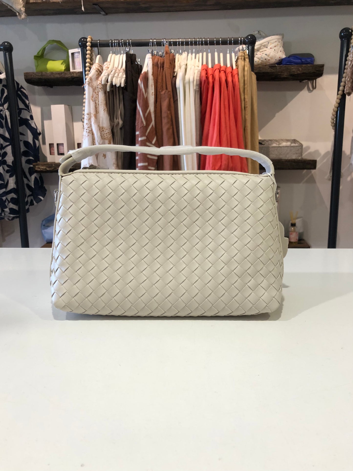 IRENE COWHIDE BAG - White