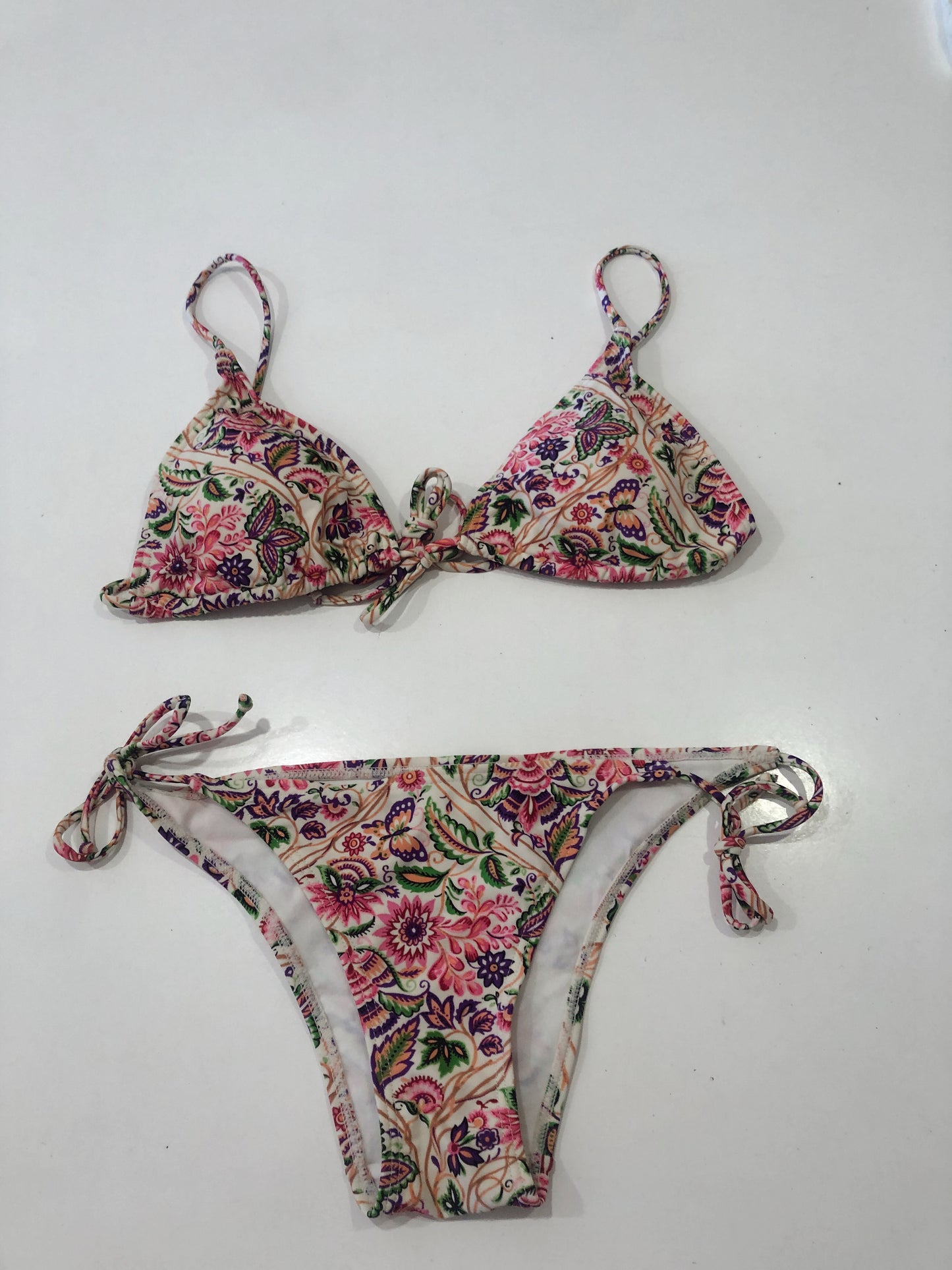 GARDEN BIKINI BOTTOMS - TIE-UP SIDES