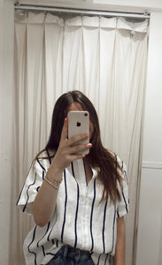 JAMIE SHIRT- NAVY STRIPE