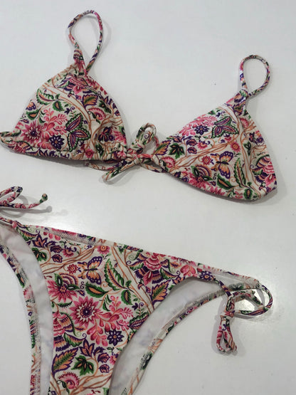 GARDEN BIKINI BOTTOMS - TIE-UP SIDES