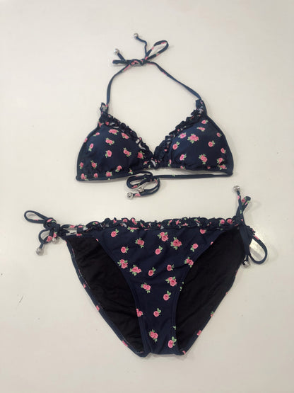 ROSE NAVY BIKINI TOP