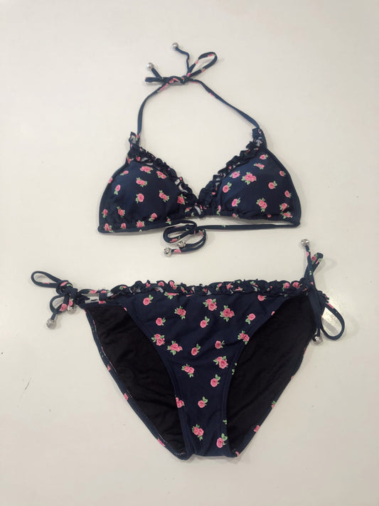 ROSE NAVY BIKINI TOP