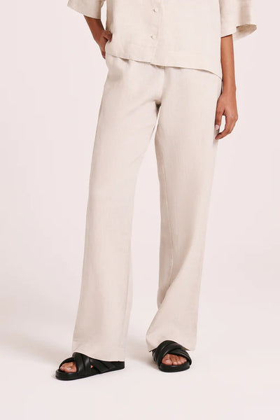 LOUNGE LINEN PANT- NATURAL