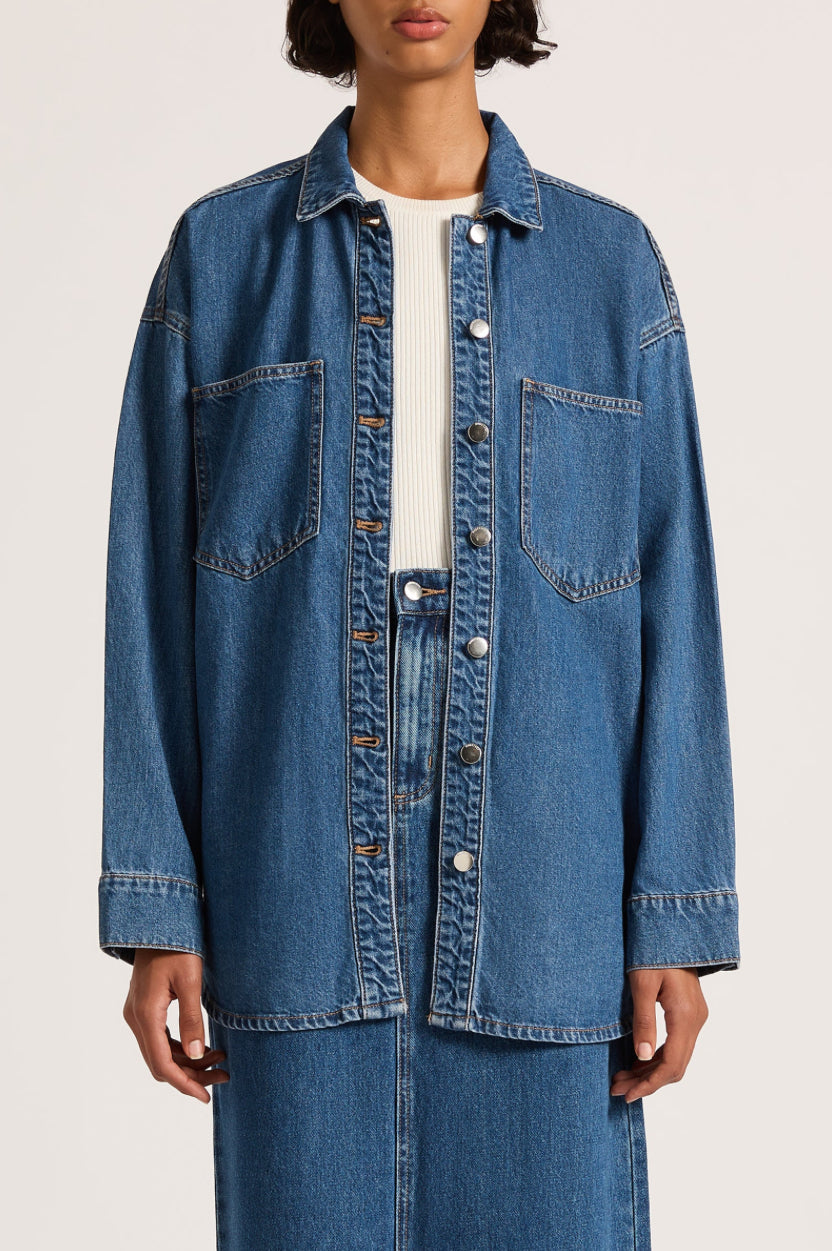 ORGANIC DENIM OVERSHIRT