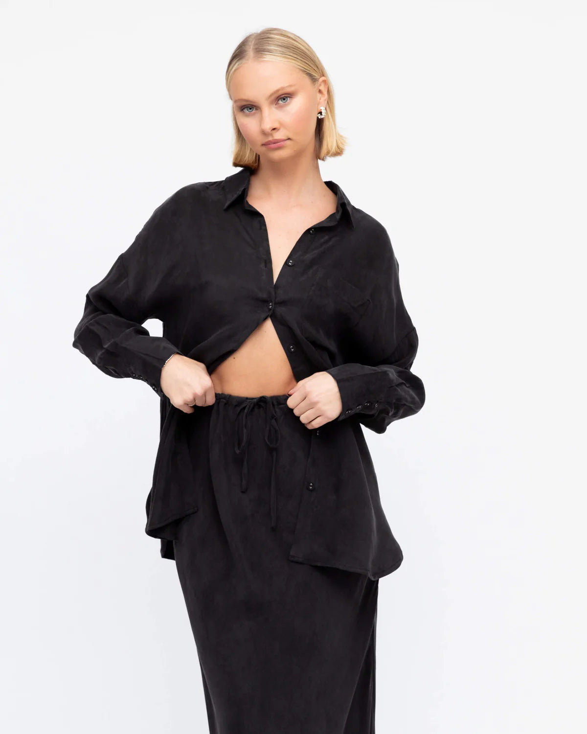 OLIVE long sleeve - BLACK