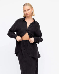 OLIVE long sleeve - BLACK