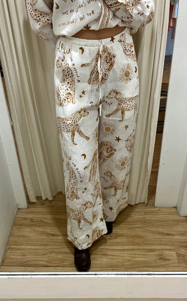 LOTTIE PANT - LEOPARD