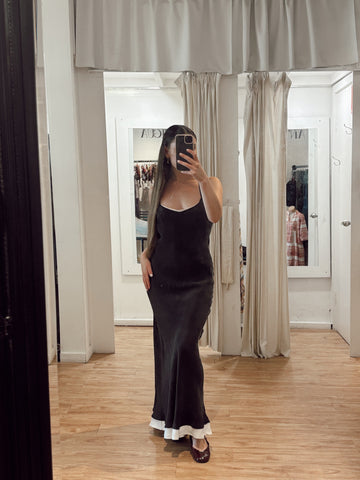 MAXENE MAXI SLIP - BLACK