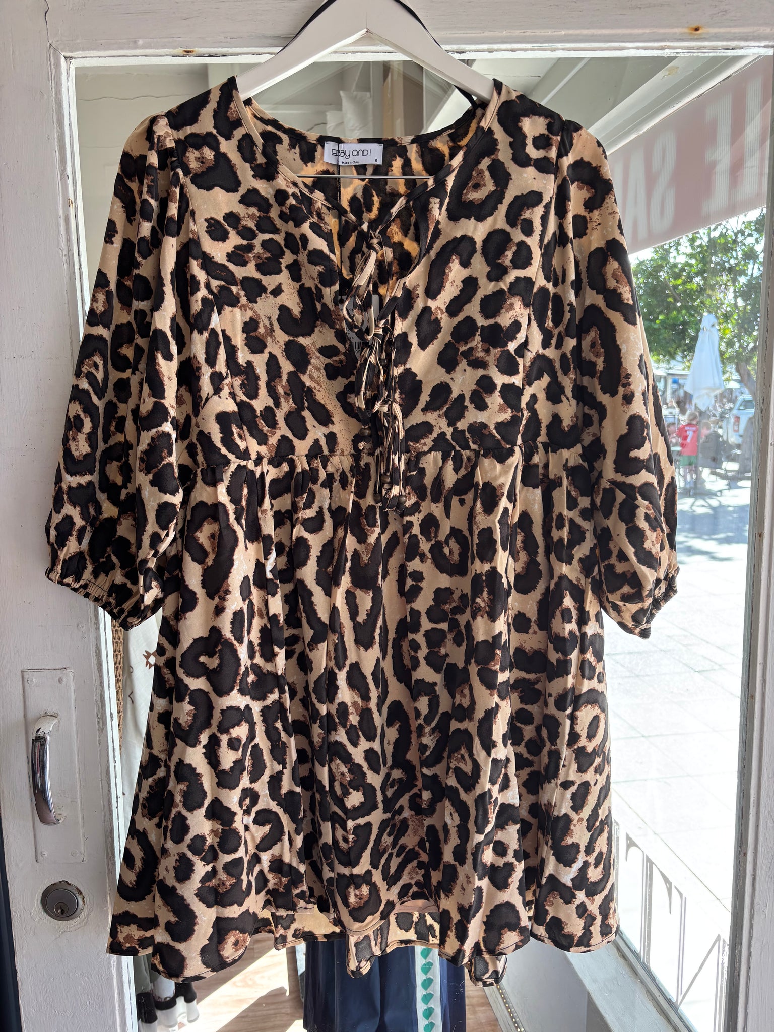 SUNITA DRESS - LEOPARD PRINT