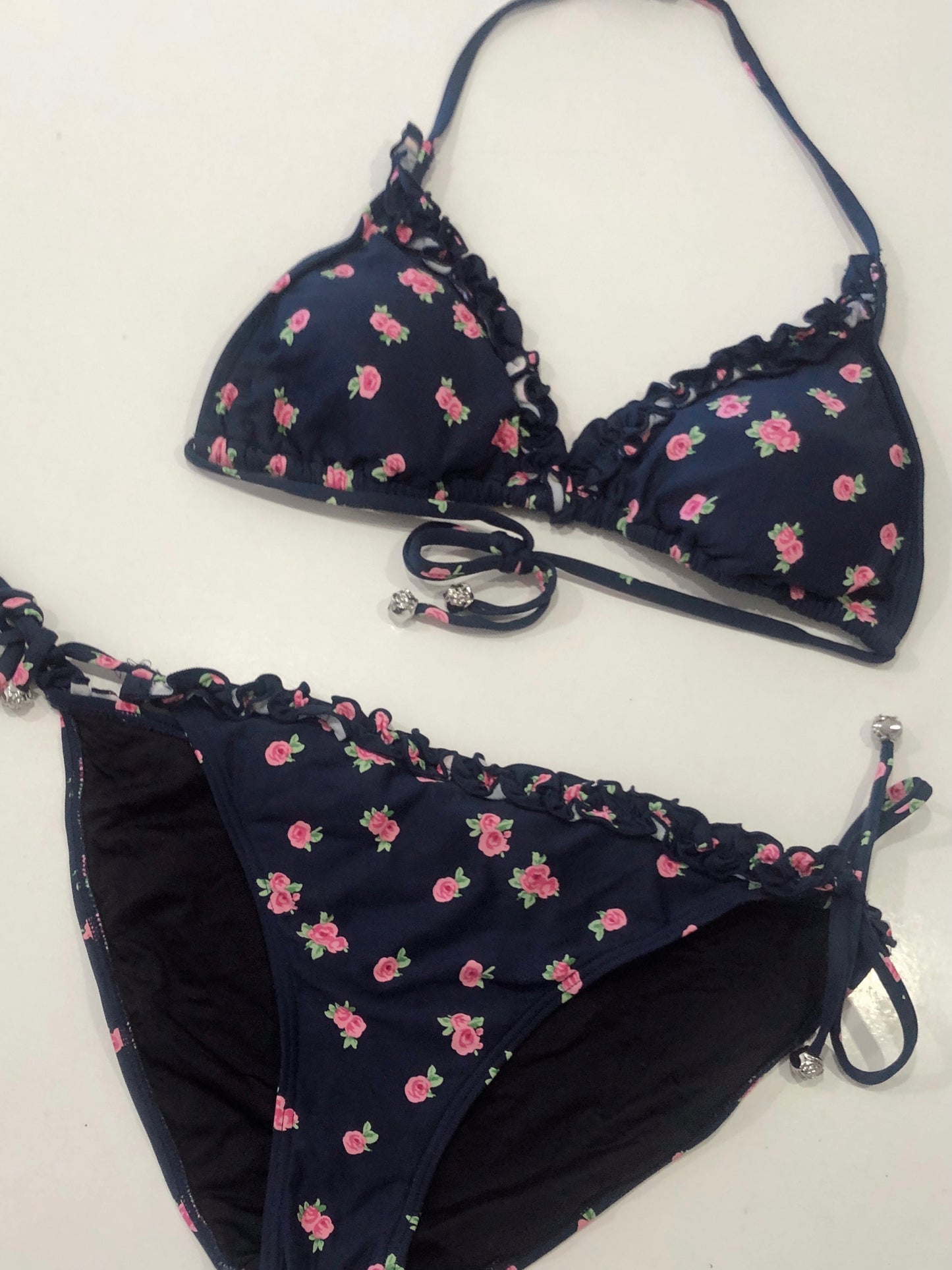 ROSE NAVY BIKINI BOTTOMS