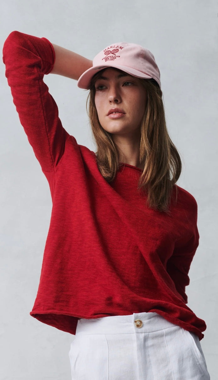 NELLIE TOP - BURGANDY