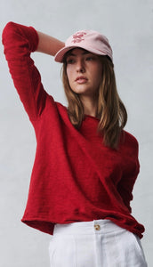 NELLIE TOP - BURGANDY