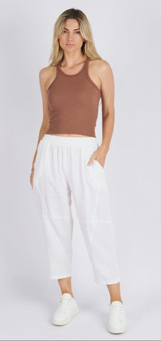 NOAH LINEN PANTS - WHITE