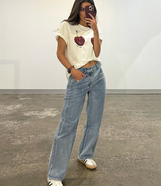MON CHERI TOP - CHERRY