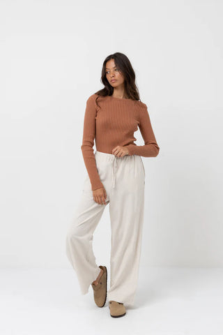 Classic drawstring pant - OAT