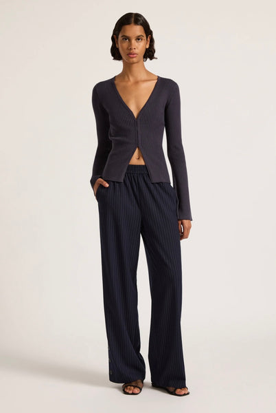 ETTIENE KNIT CARDIGAN - INDIGO