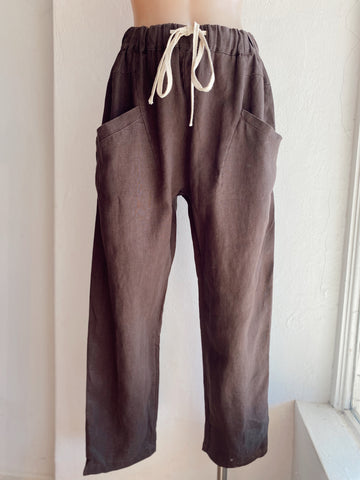 LUXE PANT - CHOCOLATE BROWN