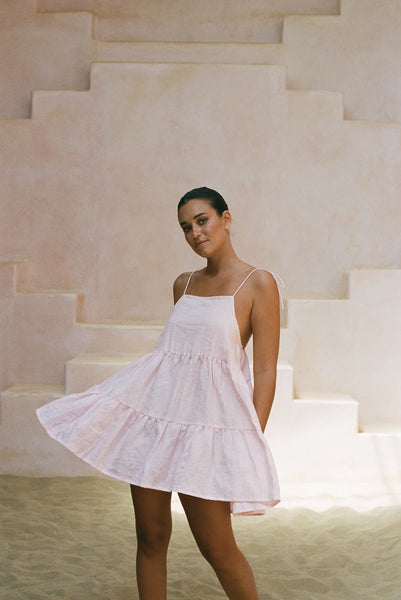 NIKKO DRESS- PALE PINK