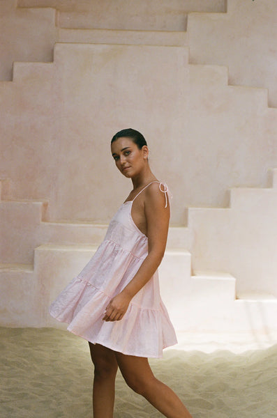 NIKKO DRESS- PALE PINK