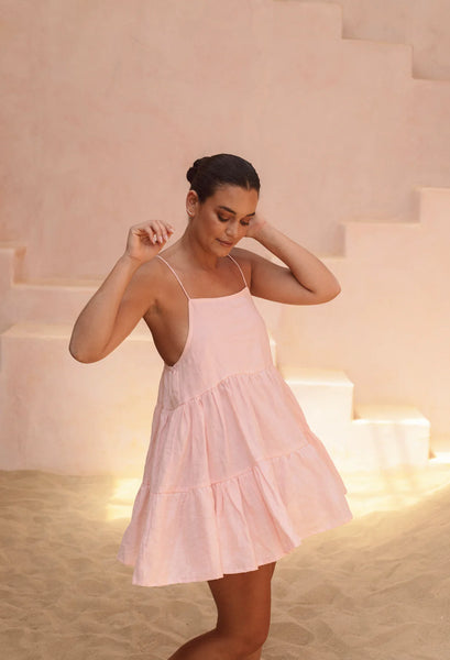 NIKKO DRESS- PALE PINK