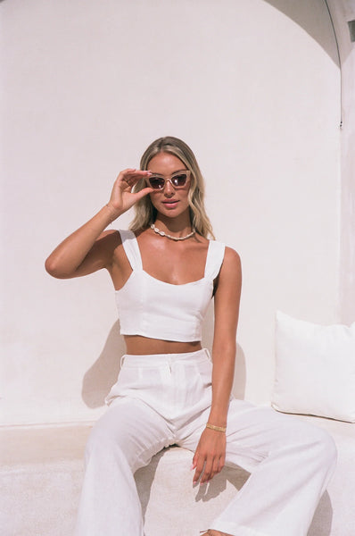 HAZEL CROP - WHITE
