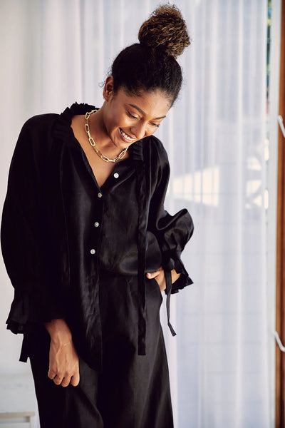 UMA BLOUSE - BLACK