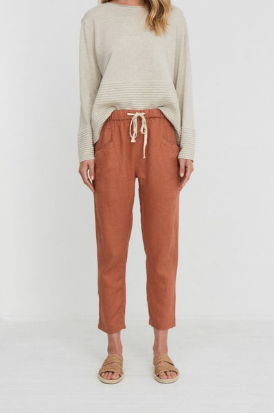 LUXE PANT - TERRACOTTA