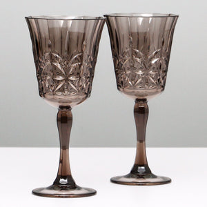 ACRYLIC WINE GLASS - SMOKE