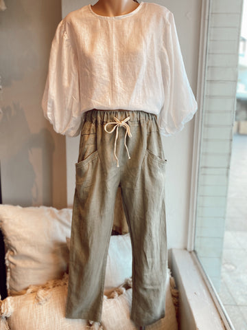 LUXE PANT - KHAKI