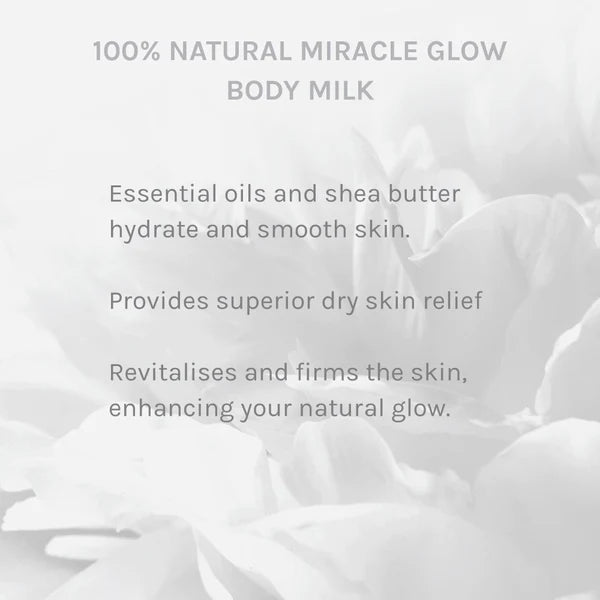 MIRACLE GLOW FACE AND BODY MILK- 200ML, NATURAL JASMINE & ROSE