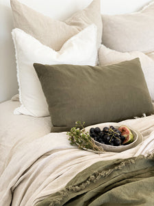 RAMIE LUMAR CUSHION - OLIVE