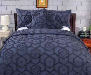 MAZE DARK GREY BEDSPREAD