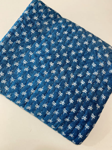 INDIGO PALM TREE BLANKET