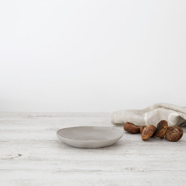 FLAX SIDE PLATE- GREY