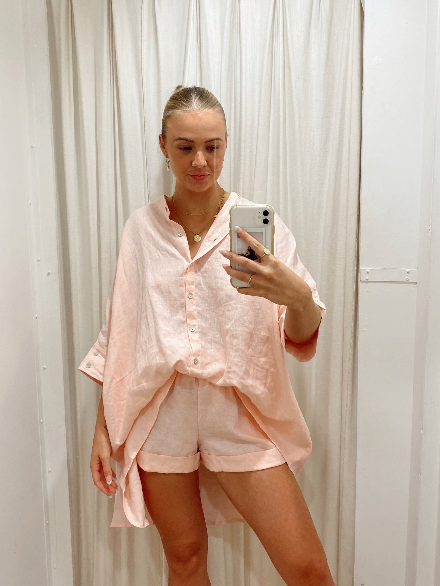 CLEM BLOUSE - PALE PINK